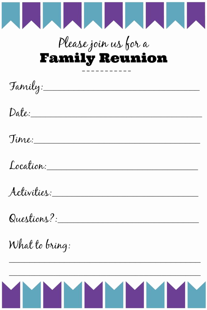 Family Reunion Flyers Templates Inspirational Family Reunion Invitation Templates Ginny S Recipes &amp; Tips