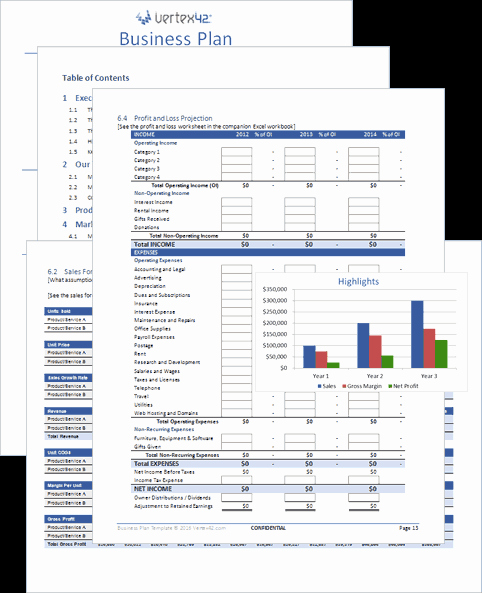 Financial Plan Template Excel Best Of Free Business Plan Template for Word and Excel