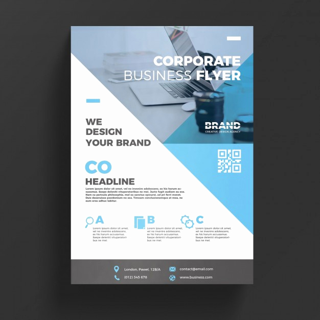 Free Download Flyer Templates Awesome Blue Corporate Business Flyer Template Psd File