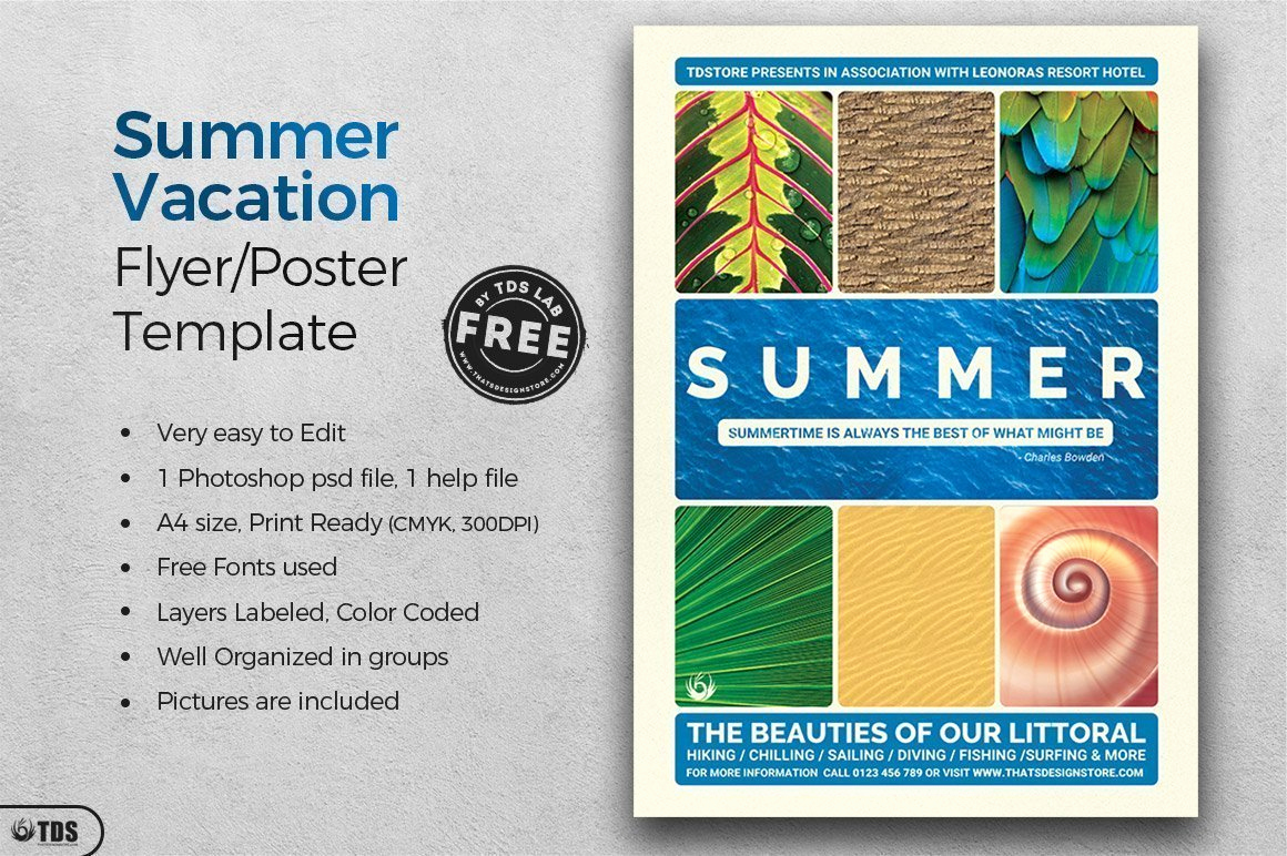 Free Download Flyer Templates Unique Free Summer Vacation Flyer Template