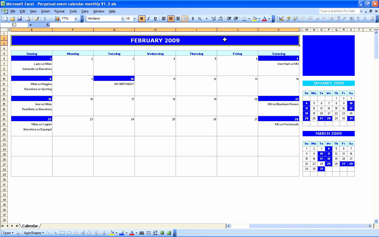 Free event Calendar Template Inspirational Bud Calendar Excel