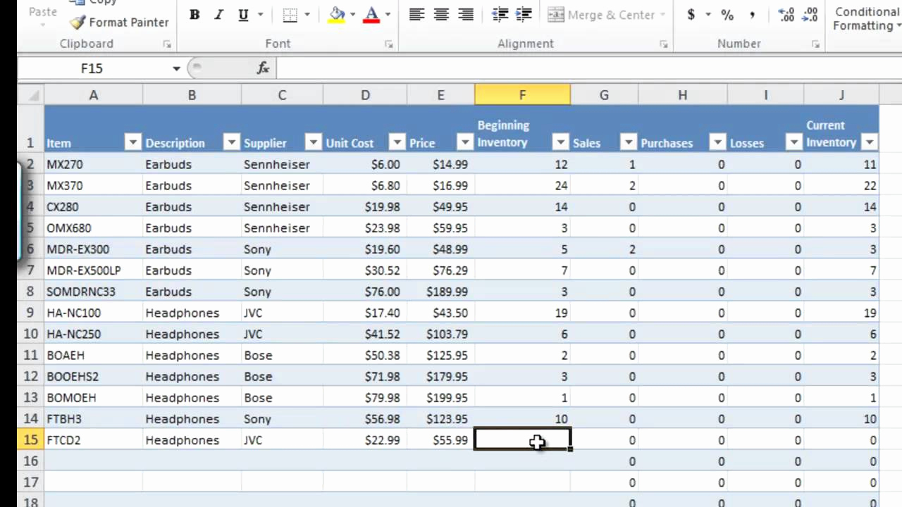 Free Excel Inventory Template Fresh How to Manage Inventory with Excel Inventory Tracking