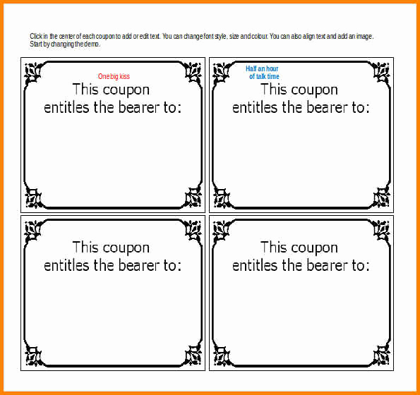 Free Printable Coupon Template Blank Lovely 17 Blank Coupons Templates