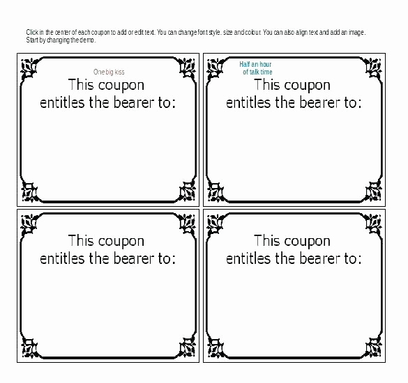 Free Printable Coupon Template Blank Lovely Coupon Template Free Printable – Puebladigital