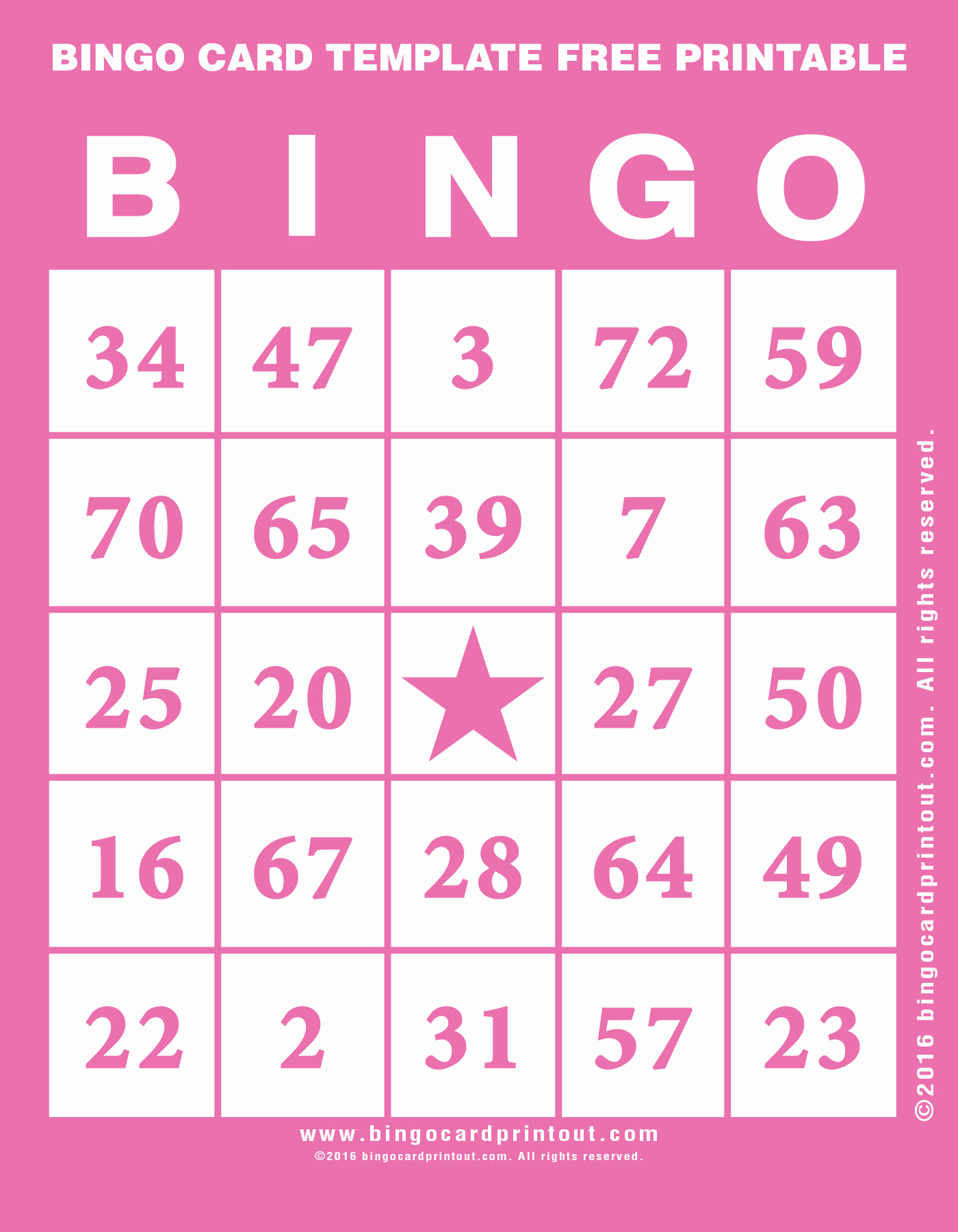 Free Printable Photo Cards Templates Elegant Bingo Card Template Free Printable Bingocardprintout