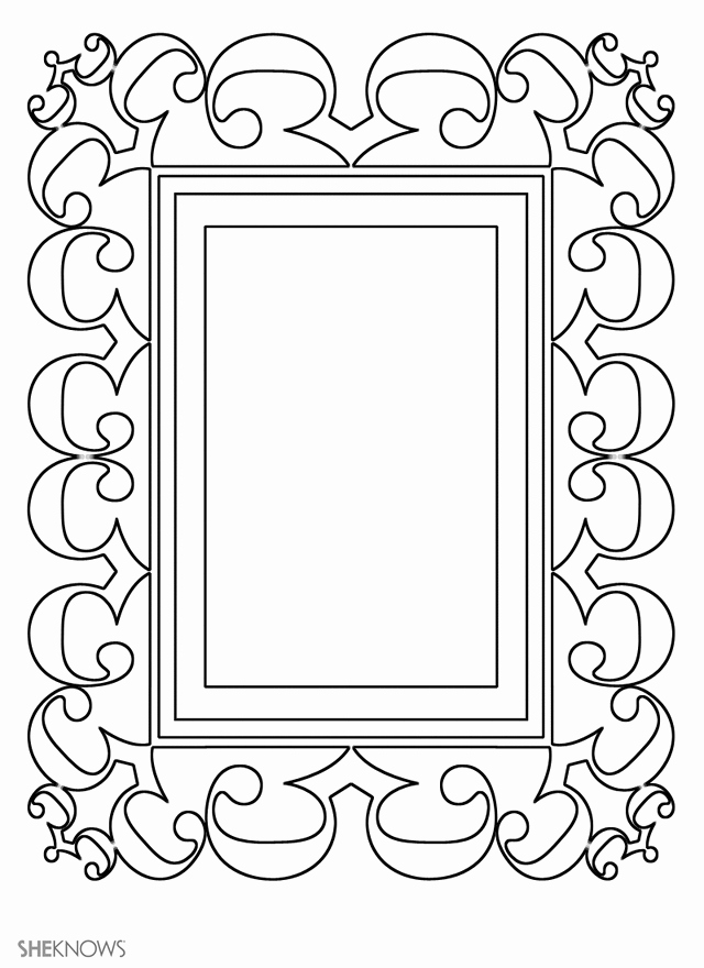 Free Printable Picture Frame Templates Fresh Free Coloring Pages Of Border Frame