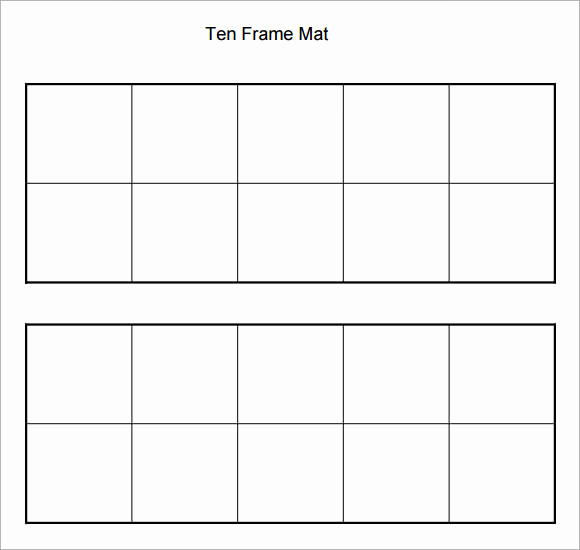 Free Printable Picture Frame Templates Inspirational 6 Ten Frame Samples
