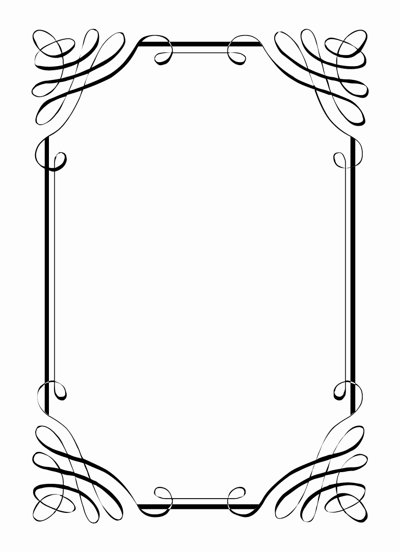 Free Printable Picture Frame Templates Lovely Free Vintage Clip Art Images Calligraphic Frames and Borders