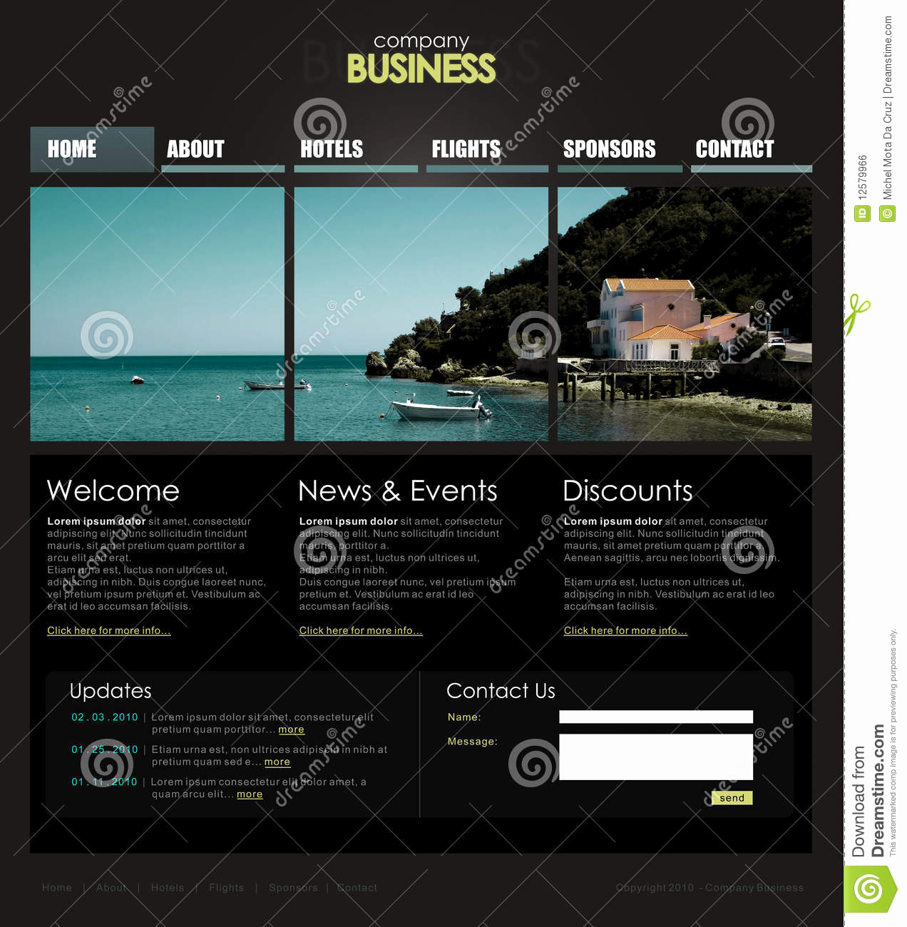 Free Professional Website Templates Elegant Professional Website Template Stock Vector Illustration