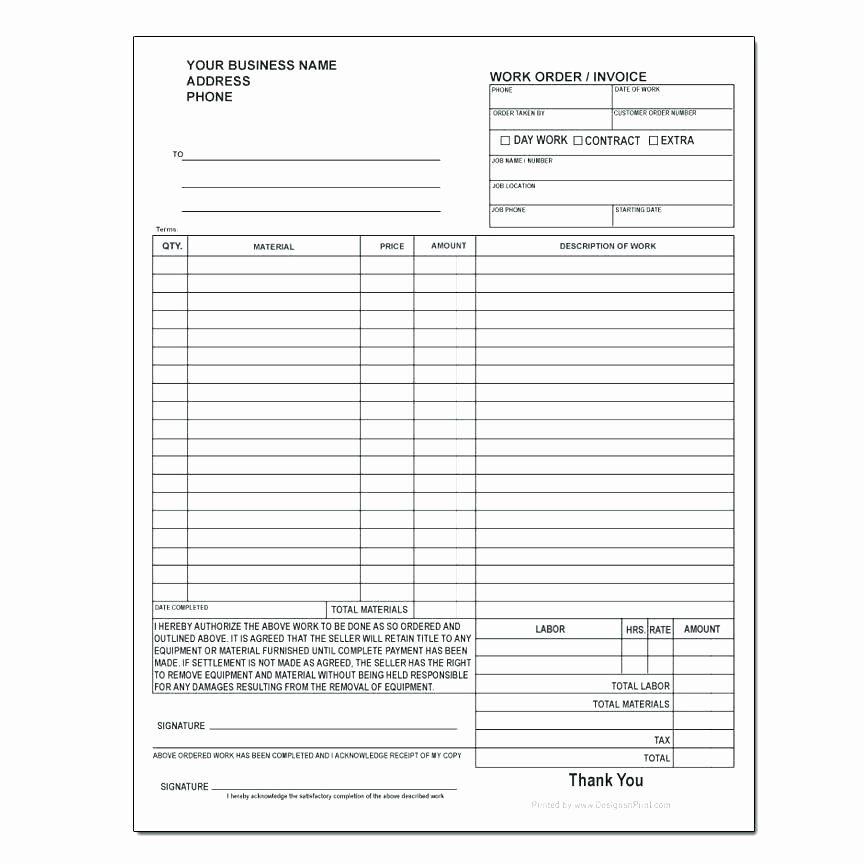 Mechanic Work order Template Awesome Download Work order Template for Free Auto Repair Work