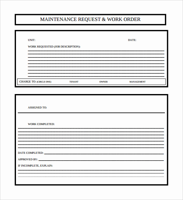 Mechanic Work order Template Elegant Work order Template 23 Free Word Excel Pdf Document