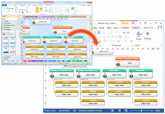 Ms Word org Chart Templates Best Of organizational Chart In Word