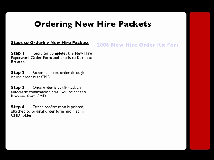 New Hire Packet Template Lovely Back to Basics Recruiting New Recruiter Training