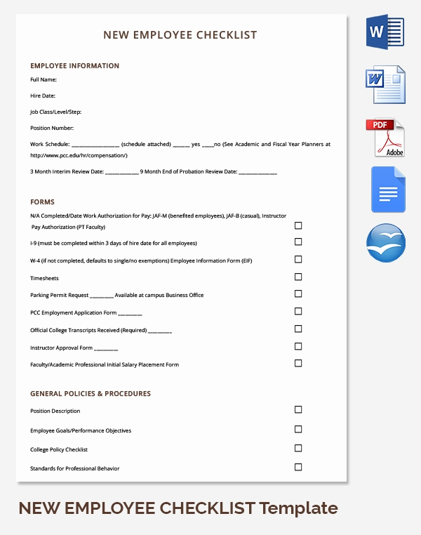 New Hire Packet Template Lovely New Hire Packet forms Bing Images