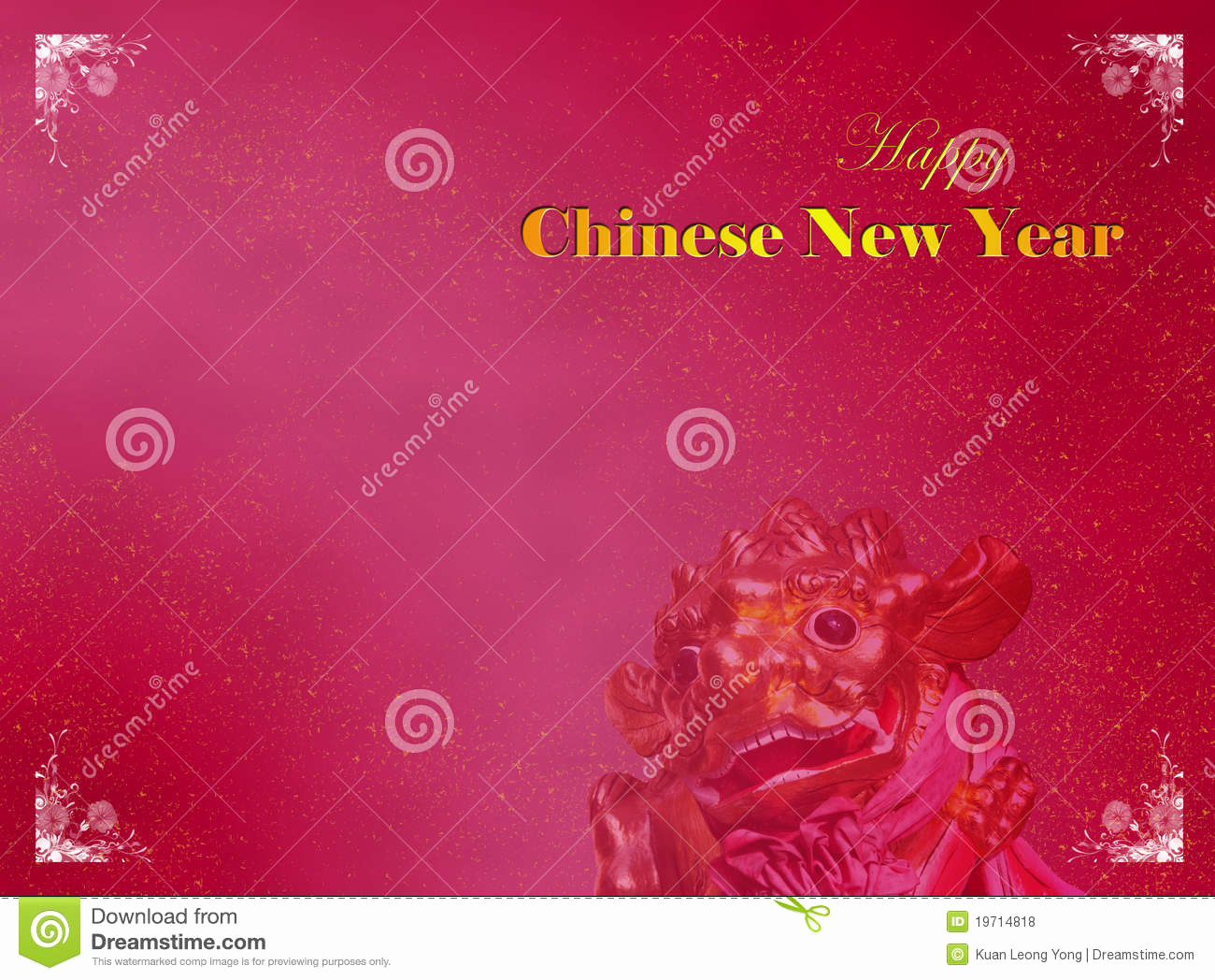 New Year Card Template Beautiful Chinese New Year Card Template Royalty Free Stock S