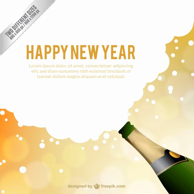 New Year Card Template Beautiful New Year Card Template Vector