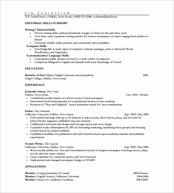 One Page Resume Template Free Luxury E Page Resume Template 12 Free Word Excel Pdf