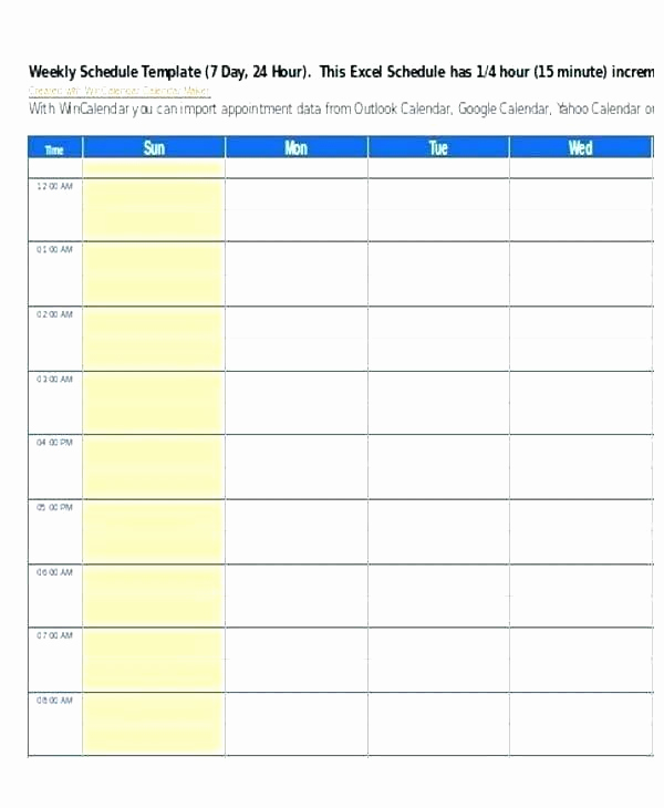One Week Schedule Template Lovely Daily Routine Schedule Template Beriberi Co Free Printable