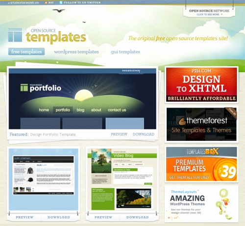 Open source Websites Templates Awesome top Latest Websites to Download Free Website Templates