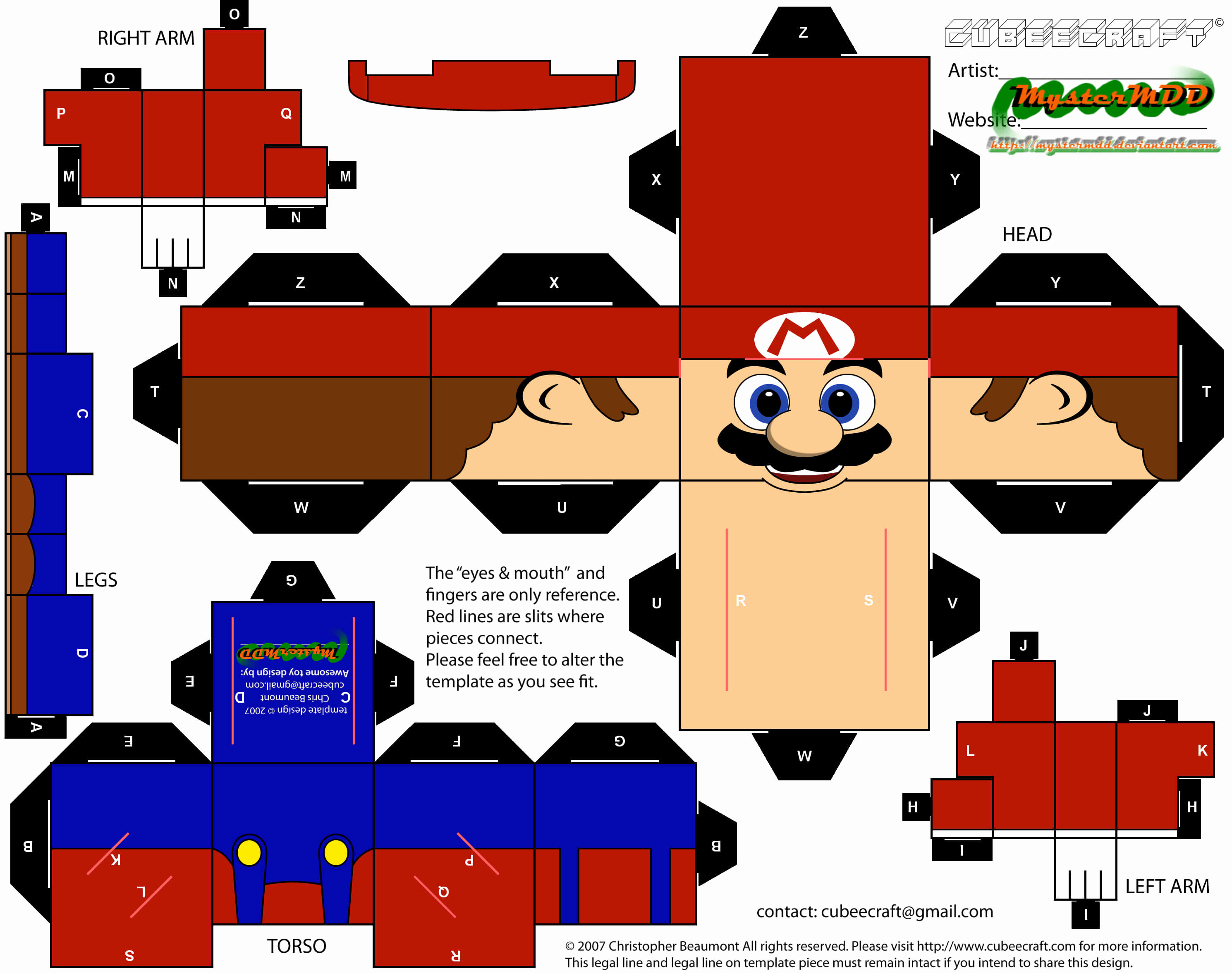 Paper Cut Outs Templates Inspirational Mario Papercraft toy