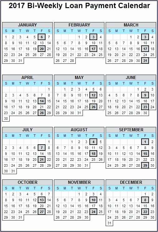 Payroll Calendar Template 2017 Fresh Printable Weekly Calendar Template Bi Payroll 2017