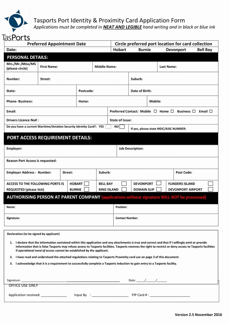 Printable Job Applications Template Best Of 50 Free Employment Job Application form Templates