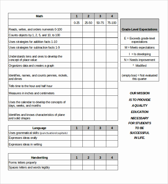 Printable Report Card Template Beautiful Report Card Template 28 Free Word Excel Pdf Documents