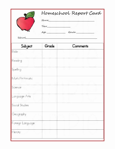 Printable Report Card Template Best Of 5 Reasons Homeschoolers Should Use Report Cards Printable