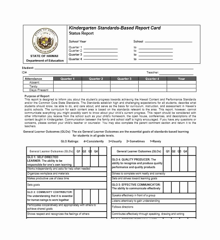 Printable Report Card Template Lovely 30 Real &amp; Fake Report Card Templates [homeschool High