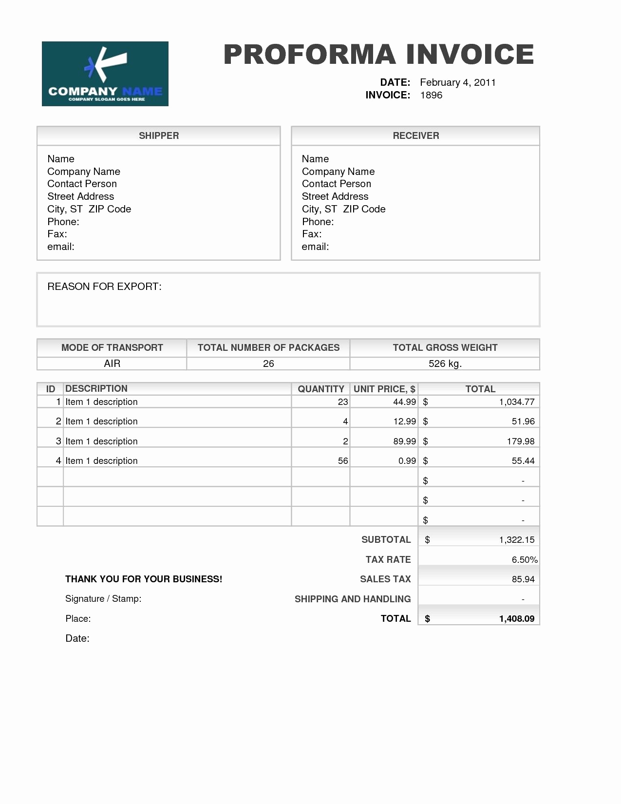 Pro forma Invoice Template Lovely Samples Of Proforma Invoice Invoice Template Free 2016