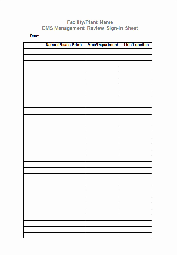 Sign In Sheet Template Doc Awesome 34 Sample Sign In Sheet Templates – Pdf Word Apple