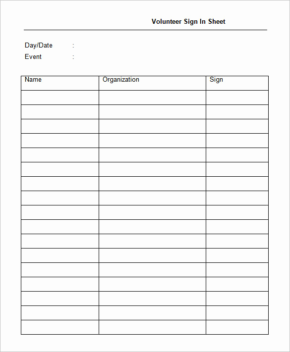 Sign In Sheet Template Doc Awesome 75 Sign In Sheet Templates Doc Pdf