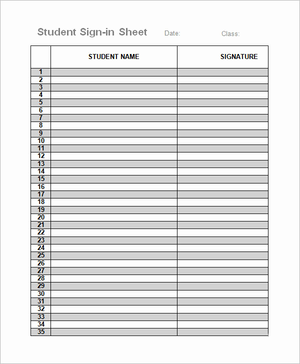 Sign In Sheet Template Doc Inspirational 34 Sample Sign In Sheet Templates – Pdf Word Apple