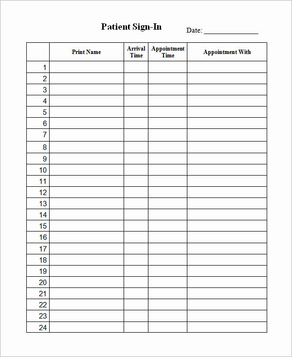 Sign In Sheet Template Doc Lovely 34 Sample Sign In Sheet Templates – Pdf Word Apple