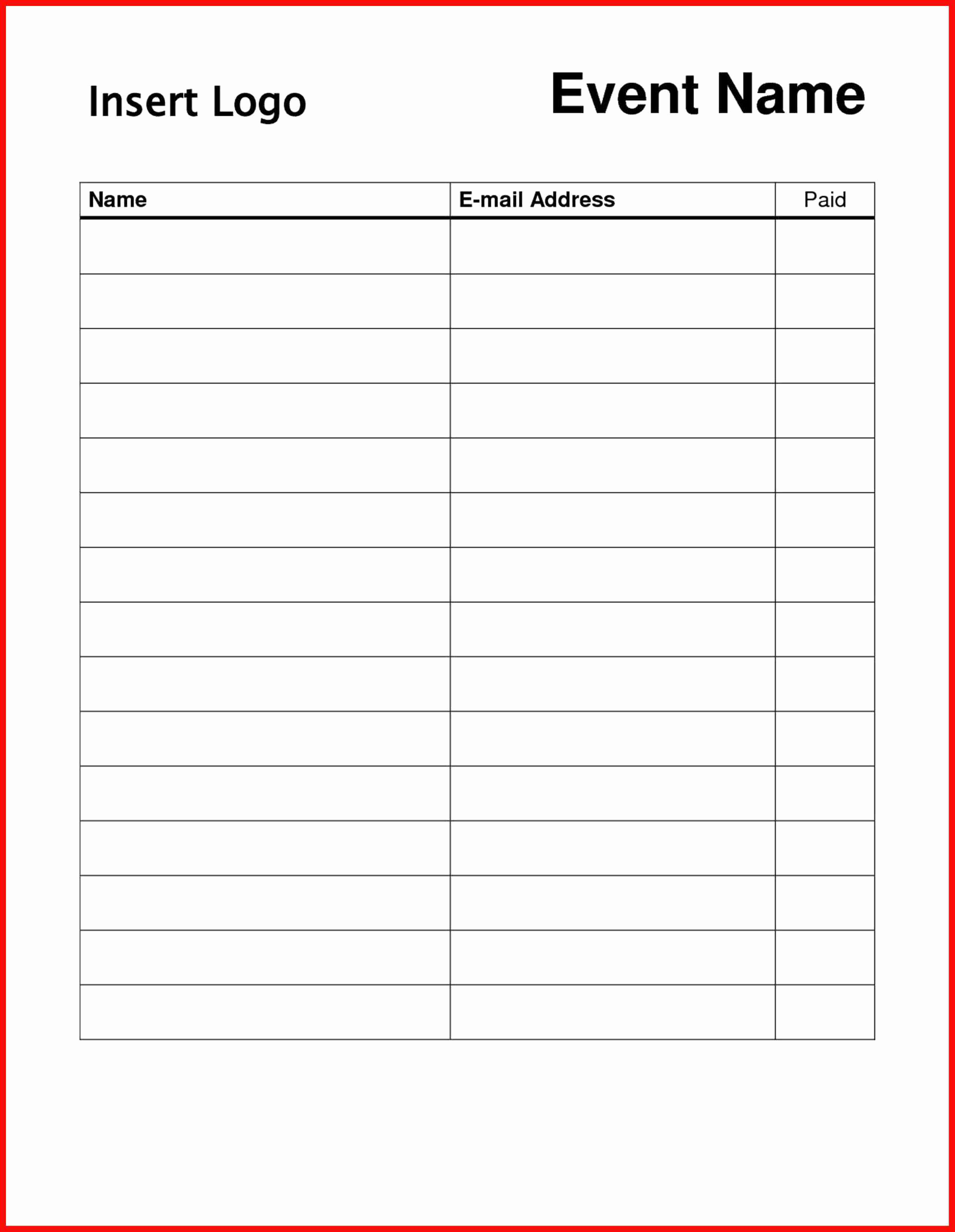 Sign In Sheet Template Doc Luxury Free Sign Templates Word