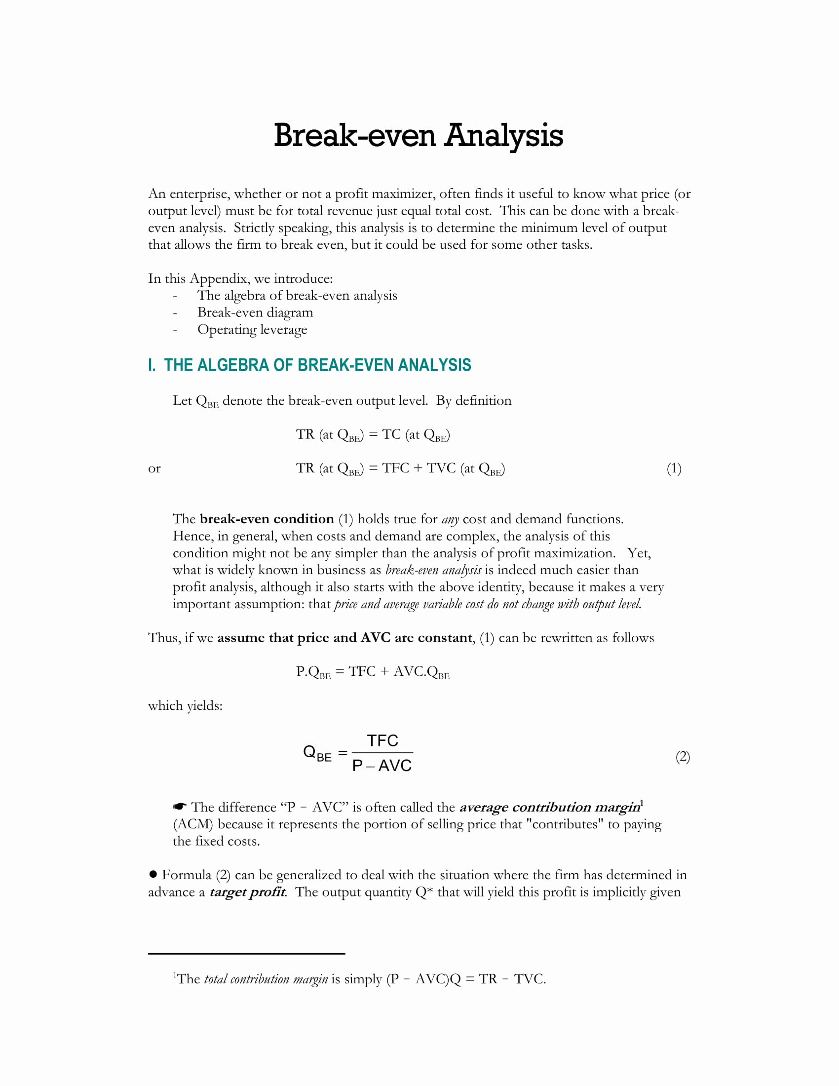 Simple Break even Analysis Template New 9 Break even Analysis Examples Pdf