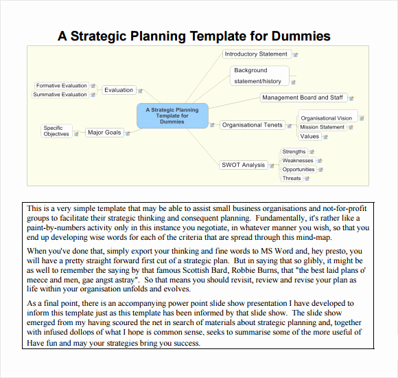 Strategic Planning Template Word Best Of Sample Strategic Plan Template 12 Free Documents In Pdf