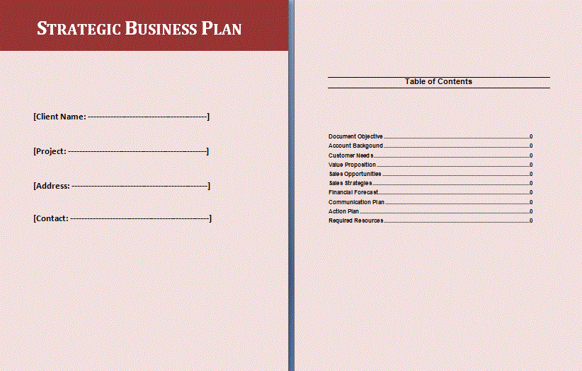 Strategic Planning Template Word Best Of Strategic Plan Templates