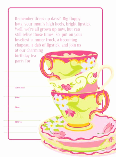 Tea Party Invitation Template Word Fresh 8 Best Of Free Printable Christmas Tea Party