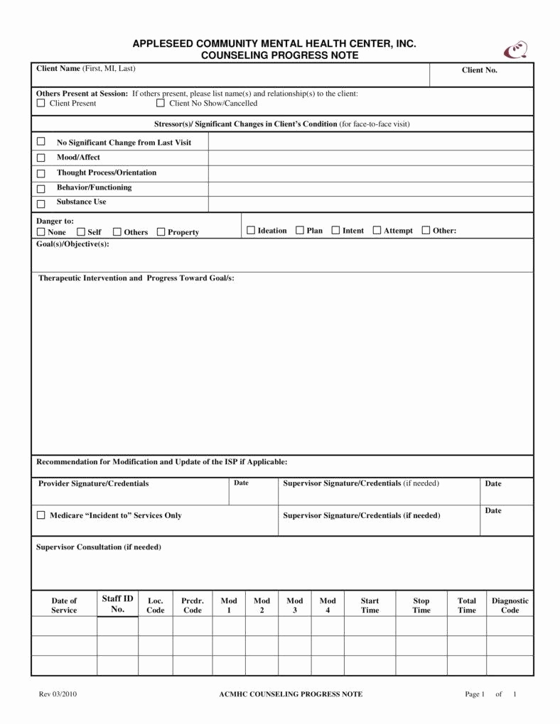 Therapist Progress Note Template New 8 Psychotherapy Note Templates for Good Record Keeping